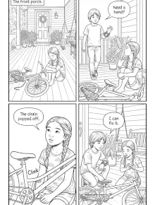 Exemplo de página do livro para colorir
