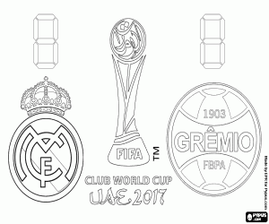 desenho de 2017 FIFA Club World Cup final para colorir