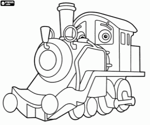 desenho de A mais antiga locomotiva de Chuggington para colorir