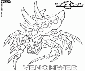 desenho de A aranha de Invizimals, Venomweb para colorir