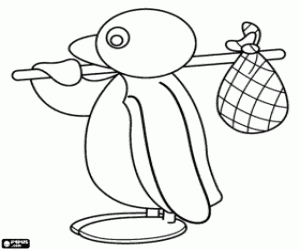 desenho de A aventura de Pingu o pinguim para colorir