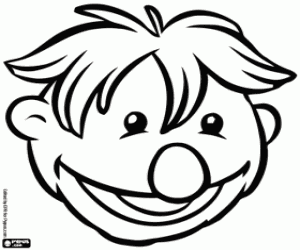 desenho de A cabeça de um Hobbs, Iver para colorir