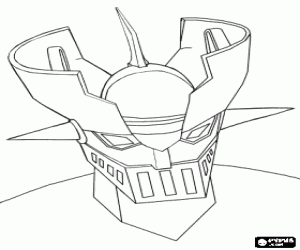 desenho de A cabeça de Mazinger Z para colorir