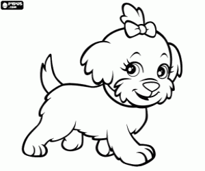 desenho de A cachorrinha de Polly  para colorir
