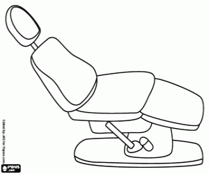 desenho de A cadeira odontológica para colorir