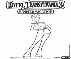 desenho de A capitão do navio Ericka Van Helsing para colorir