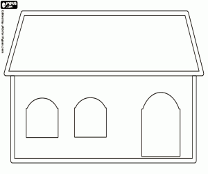 desenho de A casa dos três ursos para colorir