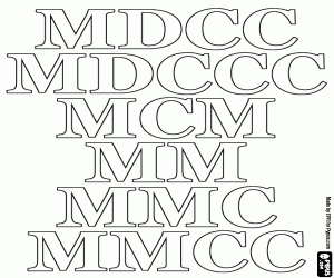 desenho de A contagem em centenas de 1700 a 2200 para colorir