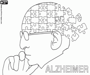 desenho de A doença de Alzheimer para colorir