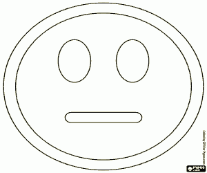 desenho de A face neutra do Smiley para colorir