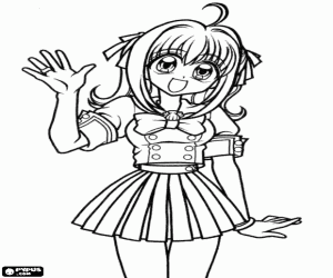 desenho de A forma humana de Luchia Nanami para colorir