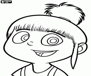 desenho de A irmã menor é Agnes para colorir