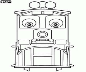 desenho de A locomotiva Dunbar, Chuggington para colorir
