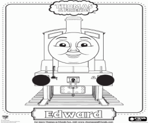 desenho de A locomotiva Edward para colorir