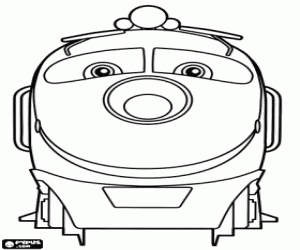 desenho de A locomotiva elétrica Koko para colorir