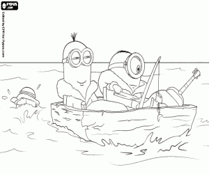 desenho de A longa viagem dos Minions para colorir