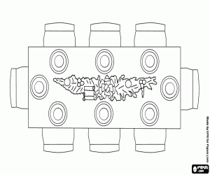 desenho de A mesa pronta para o Natal para colorir