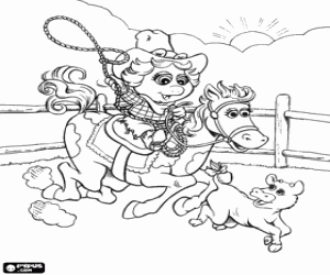 desenho de A muppet do Baby Piggy para colorir
