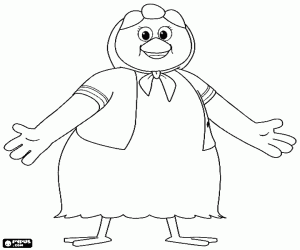 desenho de A mãe de Calimero, Cesira para colorir