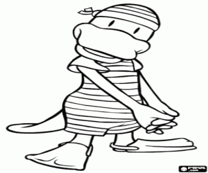 desenho de A ornitorrinco Alice para colorir