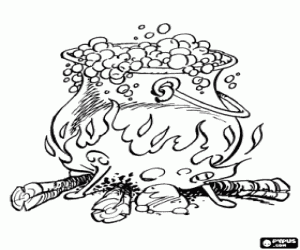 desenho de A poção mágica de Asterix para colorir