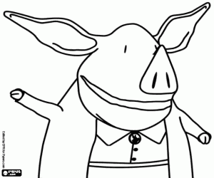 desenho de A professora Sra. Hoggenmüller para colorir