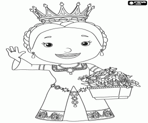desenho de A Rainha Martha para colorir
