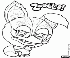 desenho de A raposa de Zoobles para colorir