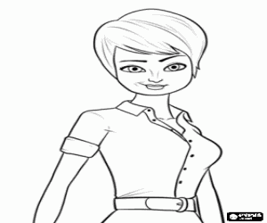 desenho de A repórter Roxanne Ritchi para colorir