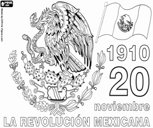 desenho de A revolução mexicana para colorir