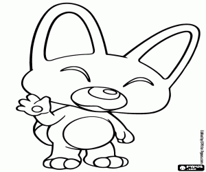 desenho de A saudação de Eddy a raposa para colorir