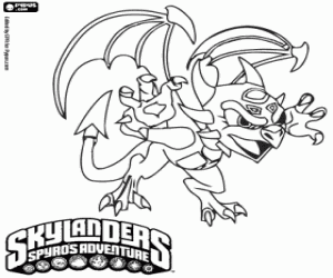 desenho de A sinistra Skylander Cynder para colorir