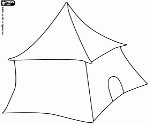 desenho de A tenda de Aladim para colorir