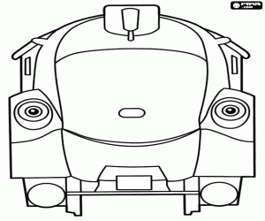 desenho de A velha locomotiva Olwin para colorir