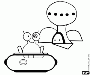 desenho de A vida extraterrestre para colorir