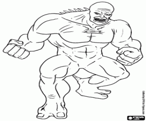 desenho de Abominável, inimigo do Hulk para colorir