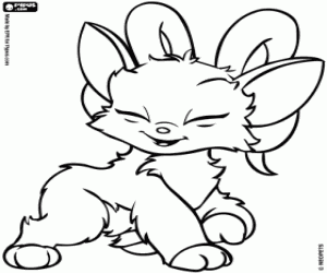 desenho de Acara. Neopets para colorir