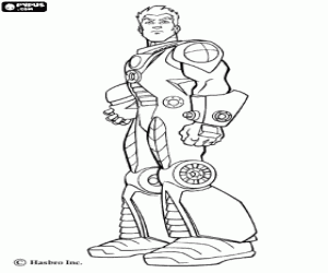 desenho de Action Man para colorir