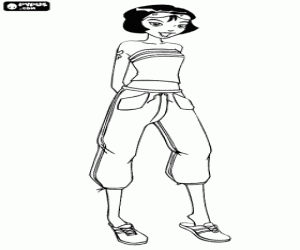 desenho de Alex é a espião mais atlética para colorir