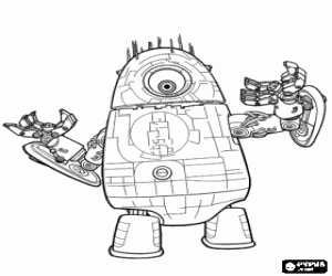 desenho de O alien Robot Probe para colorir