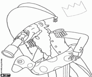 desenho de O Almirante da Princesinha para colorir