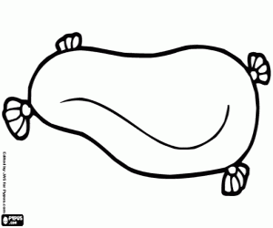 desenho de Uma almofada para cachorro para colorir