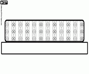 desenho de Almofada tradicional japonesa para colorir