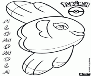 desenho de Alomomola, um pokemon para colorir