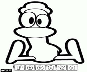 desenho de Um amigo de Pocoyo, Pato para colorir