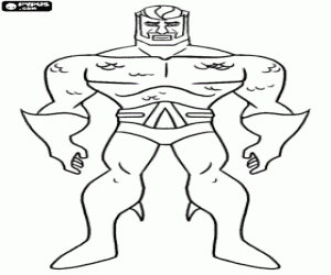 desenho de Aquaman, um super herói para colorir