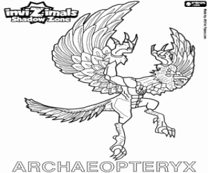 desenho de Archaeopteryx, Invizimals A nova dimensão para colorir