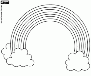 desenho de Arco-íris para colorir