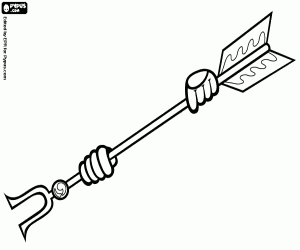 desenho de Uma arma japonesa ritual para colorir