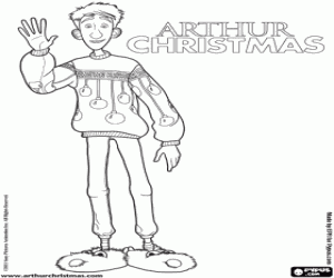 desenho de Arthur Christmas para colorir